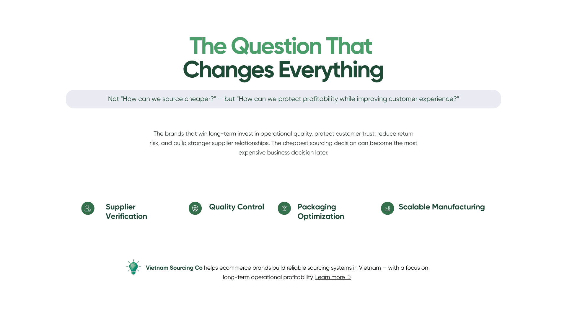 The Question That Changes Everything