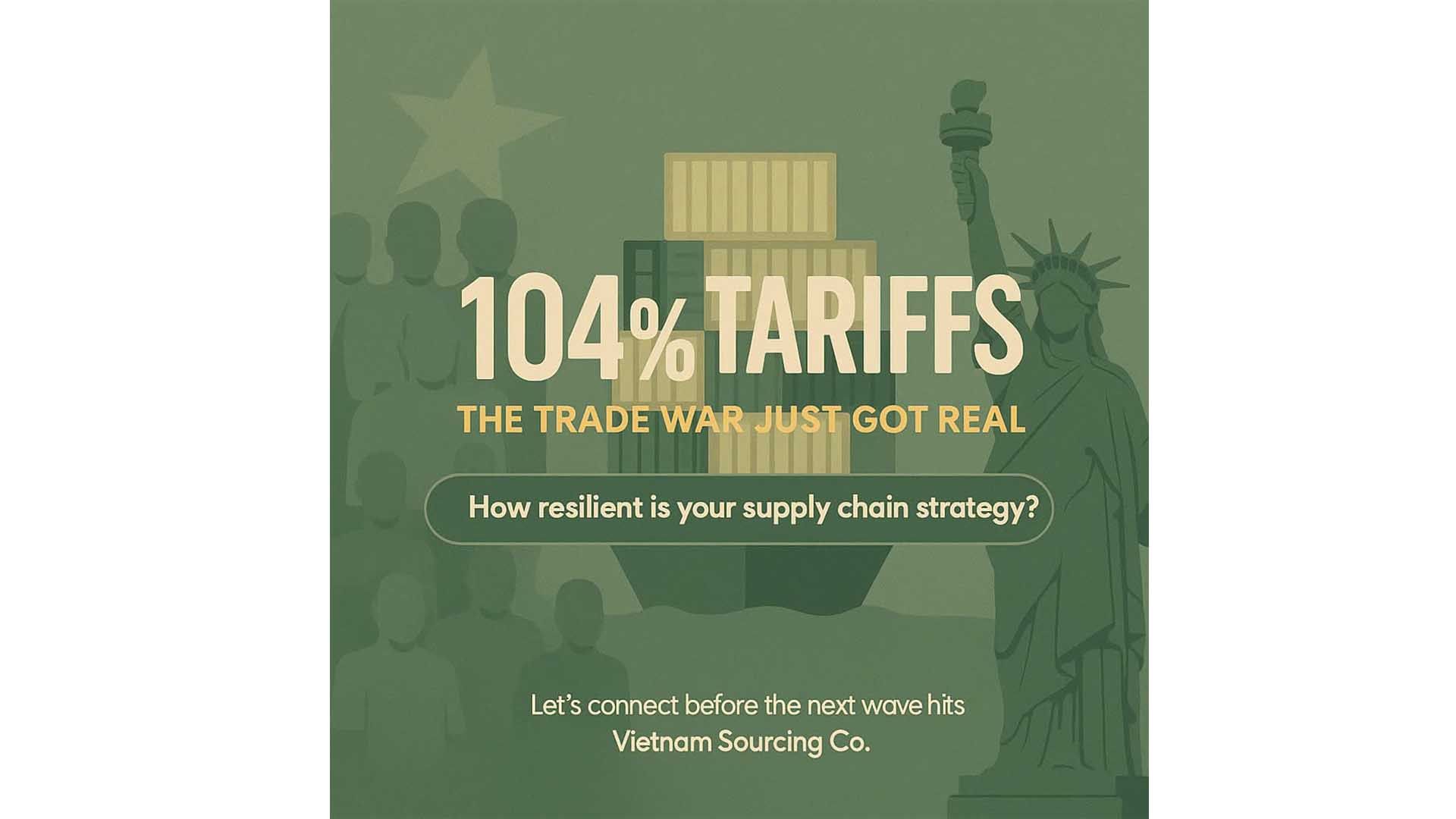 Tariff escalation to 104% sparks chaos