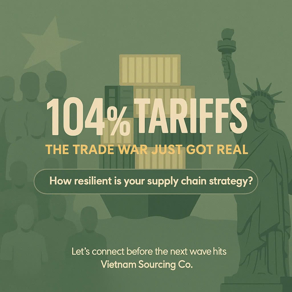 Vietnam sourcing rises as US-China tariffs hit 104%