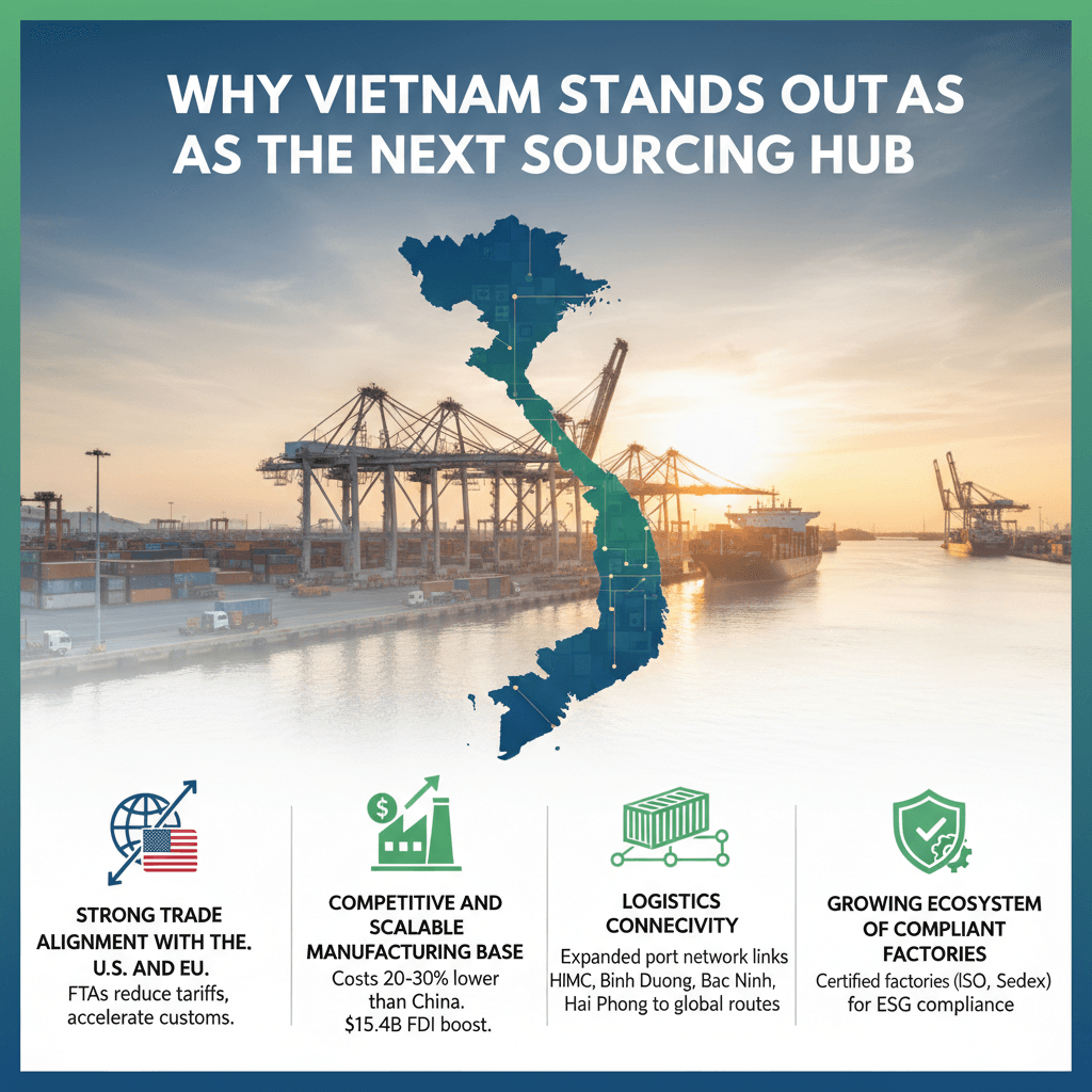 China’s 100% Tariffs Could Redefine Global Sourcing And Vietnam Is Ready 3 Vietnam has positioned itself as one of Asia’s most agile manufacturing ecosystems