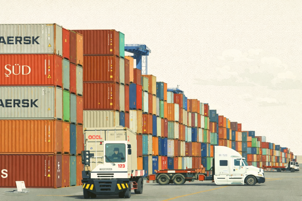 Logistics operations powering Vietnam's textile sector exports and global supply chains.